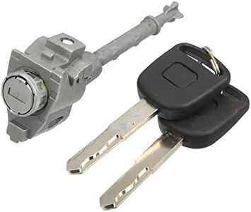 X AUTOHAUX 1 Set Front Door Lock Cylinder Set Kit with 2 Keys for Honda Accord 2013-2017 72185-T2A-A01