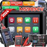 2024 Autel MaxiSys MS909CV Truck Scanner: Top Heavy Duty Truck Tool for Semi Commercial Cars, Updated of MS908CV with Intelligent Diagnosis, Topology, J2534 ECU Coding, 53+ Services, Active Test