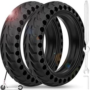 BANGTING 2 x 8.5 inch E Scooter Solid Tyres, 8 1/2 x 2 Solid Rubber Tyres, 50/75-6.1 Replacement Tyres for Xiaomi Pro 2 / M365 / M365 Pro / 1S / 3/3 Lite/Essential and all 8.5 Inch Scooter Tyres