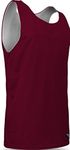 AP993 Men s Tank Top Jersey-Uniform is Reversible to White-Great for Basketball Maroon/white X-Large