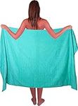 Textile Do Extra Large Super Jumbo Bath Sheet Towel 100 Percent Egyptian Cotton XL Bath Sheets(100 x 200 cm-600 GSM) (Turquoise)