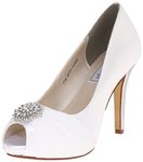 Touch Ups Women's Antonia Dress Pump, White Satin, 9.5 M US