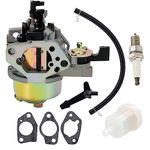 GX390 Carburetor Carb with Fuel Filter Spark Plug Compatible for Honda GX390 13HP 4-Stroke Engine Lawn Mower Tiller Cultivator Replace 16100-ZF6-V01