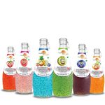 American Delight Flavored Drink with Basil Seed |Cocktail, Kiwi, Lychee, Blueberry, Strawberry, Orange Flavored Fruit drink with Basil Seeds aka Sabja Seeds | Pack of 6 x 300ml Each | Ready to Serve Drink