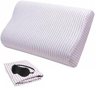 Replacement Pillow Cover Pillow Case for Contour Pillow Memory Foam Neck Pillow,Pillow Protector for Tempurpedic Pillow Latex Pillow Cervical Pillow,Soft 100% Cotton Fully Hidden Zippered Protection