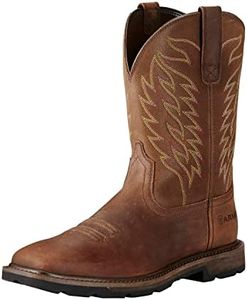 Ariat Groundbreaker Square Toe Work Boot – Men’s Safety Toe Western Work Boot