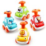 Love&Mini Baby Toy Cars for 1+ Year Old Boy Toddler Toys Age 18M+, 1 2 3 Years Old Boy Gifts Animal Cartoon Press and Go Cars for Toddlers 2-5 Birthday Toys