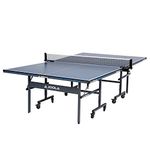 JOOLA Tour - Competition Grade MDF Indoor Table Tennis Table with Quick Clamp Ping Pong Net Set - 10 Minutes Easy Assembly - USATT Approved - Ping Pong Table with Single Player Playback Mode, 15mm