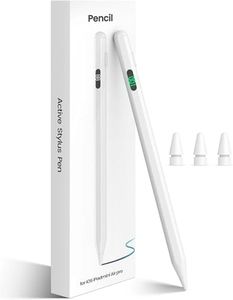 EDNITA iPad Pencil, Stylus Pen for iPad with Real-Time Led Power Display, Pencil for iPad 6/7/8/9/10gen, iPad Air 3/4/5/6(M2), iPad Pro 11"/12.9"(M4), iPad mini 5/6/7, Stylus for iPad 2018 & Later
