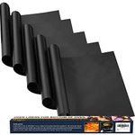 Meegoo Oven Liners for Bottom of Oven, 5 Pack 15.74"x 23.62" Large Thick Heavy Duty Non-Stick Oven Liners Mat BPA and PFOA Free, Oven Floor Protector Liner, Kitchen Friendly Cooking Accessory