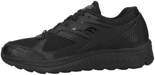 Saucony Unisex Child Cohesion 14 LTT Running Shoe, Black/Black, 2.5 Big Kid US