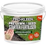 Pro-Kleen Pre Lawn & Seed Starter Fertiliser - Phosphorus Rich Formula with Nitrogen, Potassium & Magnesium Oxide - Non Toxic & Non Staining Formula - Covers up to 100m2 (2.5kg)