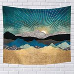 Nature Sunrise Landscape Tapestry Wall Hanging,Abstract Mountain Large Size Tapestries Décor Living Room Bedroom Tapestry Home Dorm Decor,78.7 x 59 inch