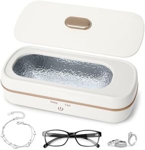 SOARFLY Ultraschallreinigungsgerät, 48000Hz Ultraschallreinigungsgerät Brille mit 2 Zeitfunktionen, 420ML Tragbar Brillenreinigungsgerät, Ultraschallreiniger für Brillen Schmuck Uhren Zahnersatz
