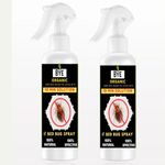 Bye Organic Bedbug Spray Pack of 2 (220ml Each) | Instant Action Formula | Kills Bedbugs & Eggs | Safe for Home & Bedding | Herbal & Non-Toxic Insect Repellent