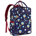 Kasqo Kids Backpack for Boys, Water-Resistant Toddler School Backpack Lightweight Preschool Kindergarten Bookbags Daycare Schoolbag with Chest Strap