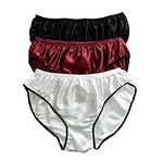 Panasilk Men’s 100% Silk Bikini Underwear Briefs 3 Pairs in One Economic Pack (L, Multicolor)