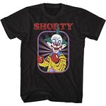 American Classics Killer Klowns from Outer Space 80s Movie Shorty Adult Short Sleeve T-Shirt, Black, Small