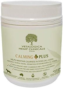 Vetalogica Hemp Clinicals Calming Plus Supplements with Hemp Oil and Tryptophan for Dogs 300 g