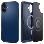 Spigen Case for iPhone 16 Case, Thin Fit MagFit Designed for Apple iPhone 16 - Navy Blue