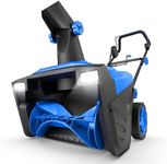 Safstar Snow Blower, 20-Inch 15-AMP Walk-Behind Snow Thrower W/LED Headlights & 180° Rotating Chute, 30FT Throwing Distance, 10" Depth Clearing Path, Corded Electric Snowblower for Driveway (Blue)