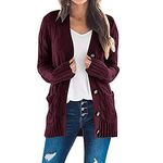 Today Show Deals of The Day Deal Women's Cable Knit Cardigan Sweaters Open Front Button Down Knitwear Loose Oversized Fall Outerwear Coat with Pocket Todays Daily Deals