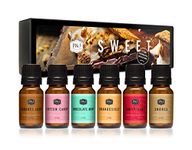 P&J Fragrance Oil Sweet Set | Chocolate Mint, Cotton Candy, Candy Cane, Caramel Corn, Orangesicle, and Smores Candle Scents for Making, Freshie Scents, Soap Making Supplies, Diffuser