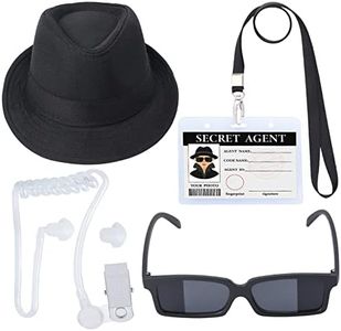 Yewong Kids Detective Role Play Kit - Spy Toy Set - Detective Gear For Dress Up and Kids Costumes - Cool Special Agent Spy Gadgets Equipment for Children Detective Accessories
