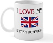 CafePress I Love My British Boyfriend Mug 11 oz (325 ml) Ceramic Coffee Mug