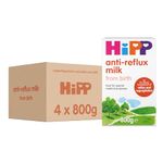 HiPP Anti Reflux Baby Milk Powder Formula, Food for Special Medical Purposes, From birth 800g (Pack of 4)