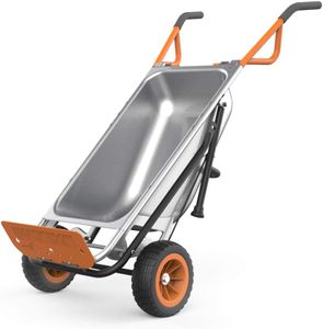 WORX Aerocart 8-in-1 Wheelbarrow, Yard Cart & Dolly – Multi-Use Tool