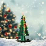 AZDelivery DIY 3D Christmas Tree Electronic Soldering Assemble Kit 7 Colour Flash Circuit LED Including E-Book!