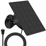 Solar Panel for Blink Camera Outdoor,3W Solar Panel Compatible with Blink XT/XT2 & Outdoor Camera&SimpliSafe Camera,Waterproof Solar Charger for Blink Camera with Rubber Plug