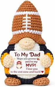 MUTUALUS Dad Gifts for Fathers Day - Funny Cute Handmade Crochet Football Gnome Gift for Father Papa from Daughter Son, Father’s Day Birthday Easter Christmas Presents to My Dad You're My MVP
