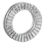 Nord-Lock Wedge Locking Washers - Steel (Delta Protekt) Washer, Vibration Resistant Safety Washers for M14 Bolts, with Zinc Flake Coating - 10 Pairs