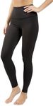 90 Degree by Reflex High Waist Squat Proof Interlink Leggings for Women - Black - Medium