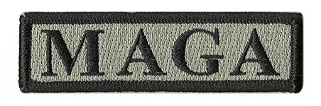 Make America Great Again Patches - Silver/Black