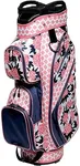 Glove It Golf Ladies Lightweight Cart Bag 6lbs, 15-Way Divider, 9 Pockets - Peonies & Pars