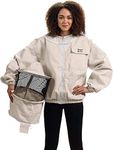 Bees & Co K73 Natural Cotton Beekeeper Jacket with Round Veil