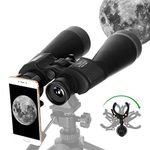 ESSLNB Astronomy Binoculars 15X70mm Binoculars for Adults with Phone Adapter Tripod Adapter and Case FMC Prism for Terrestrial Viewing Hunting