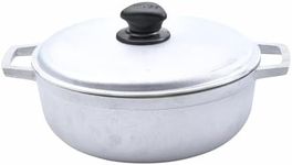 IMUSA USA GAU-80505W 4.8Qt Traditional Colombian Caldero for Cooking and Serving, Silver