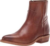 FRYE Women's Billy Inside Zip Bootie Western Boot, Caramel, 6.5 UK