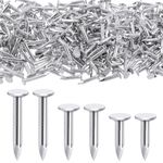 Rustark 400Pcs 3 Sizes 3/4 Inch 1 Inch 1-1/4 Inch Galvanized Roofing Felt Nails Asphalt Nails Slating Nails Cement Siding Nails for Roof Repair, Asphalt Tile, Landscaping (20mm 25mm 30mm)