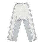 Tear Away Trousers Full Side Open Tearaway Track Pants Basketball Sweatpants Cotton Long Incontinence Pants Easy-on Bedridden Clothing Medical Wear Trousers for Post Surgery Fracture Disabled Patients