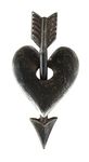 Creative Co-Op Cast Iron Heart & Arrow Decoration