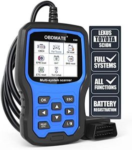 OBDMATE 9360 Full System Diagnostic Scan Tool Compatible with Toyota, Automotive OBD2 Fault Code Reader Scanner with Engine ABS SRS TPMS Reset Battery Registration for Toyota Lexus Scion