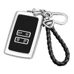 Xumann TPU Key Card Case for Renault Fob Holder, Car Key Cover Compatible with Dacia Kadjar Captur, 4 Button Cover with Keychain