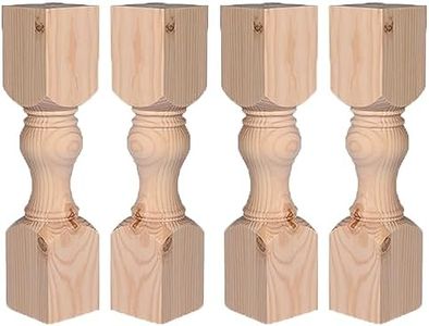 ShantyToChic Coffee Table Legs (Set of 4) in Knotty Pine - 18 X 4
