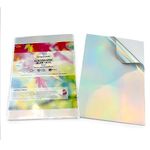 Evergreen Goods A4 Holographic Silver Printable Vinyl - Inkjet & Laser Compatible, Waterproof, Glossy, Perfect for Cricut & Silhouette Cutters, Stunning Designs, 20 Sheets