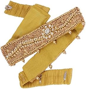 VAMA South Indian Gold Cloth Saree Belt For Women